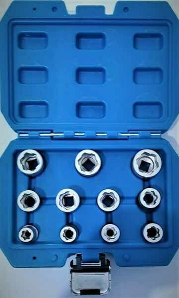 Σέτ καρυδάκι εξωλκέας (σαλίγκαρος) 3/8 -11τεμαχιων Νουμερα: ΜΟ-8-9-10-11-12-13-14-15-16-17-19