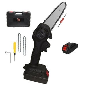 Mini Κλαδευτικό Αλυσοπρίονο Μπαταρίας 1.1kg με Λάμα 15cm