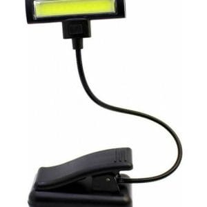 Cob Clip Light Φωτιστικό Γραφείου με Εύκαμπτο Βραχίονα και Κλιπ σε Μαύρο Χρώμα JY-1188