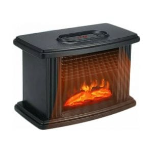 23884 Επιδαπέδιο Ηλεκτρικό Τζάκι 1000W 23x13cm Μαύρο