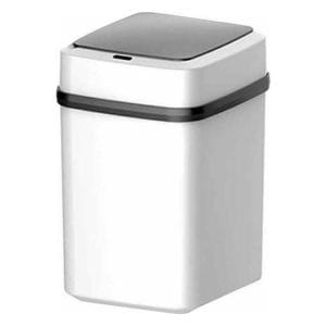 Κάδος Απορριμμάτων Πλαστικός Λευκός με Φωτοκύτταρο 10lt