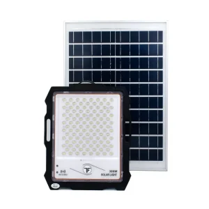 Στεγανός Ηλιακός Προβολέας LED 300W με Τηλεχειριστήριο IP67