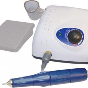 Saeshin Strong 210 Τροχός Νυχιών Ρεύματος 35000rpm με Πεντάλ σε Λευκό Χρώμα 65W