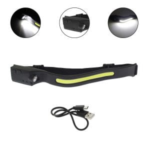 Επαναφορτιζόμενος Φακός Κεφαλής LED Αδιάβροχος IPX4 με Μέγιστη Φωτεινότητα 350lm XPE ee7512