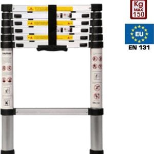 Τηλεσκοπική Σκάλα Αλουμινίου 7 Σκαλιών με Μέγιστο Ύψος 2m JLAD07