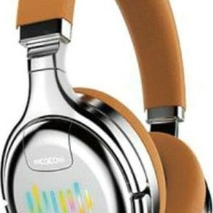 Moxom MX-WL14 Ασύρματα/Ενσύρματα Over Ear Ακουστικά με 4 ώρες Λειτουργίας Ασημί