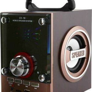 Ηχείο με λειτουργία Karaoke CV-18 σε Καφέ Χρώμα