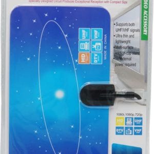 TY-X001 Εσωτερική Κεραία Τηλεόρασης (δεν απαιτεί τροφοδοσία) σε Μαύρο Χρώμα Σύνδεση με Ομοαξονικό (Coaxial) Καλώδιο