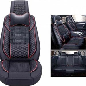 Σετ Καλύμματα Αυτοκινήτου 11τμχ Δερματίνη CheAiRen Μαύρα DR-8010 8010-12536