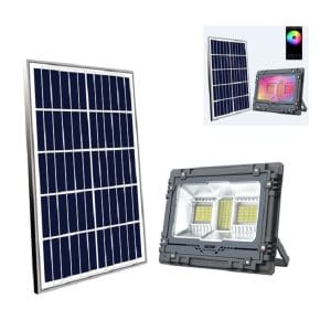 MJ-AW500C Στεγανός Ηλιακός Προβολέας LED 500W RGB IP67 42191