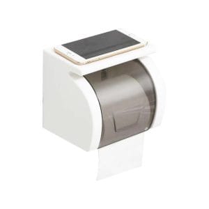 ED370013 Χαρτοθήκη Επιτοίχια Πλαστική Λευκή