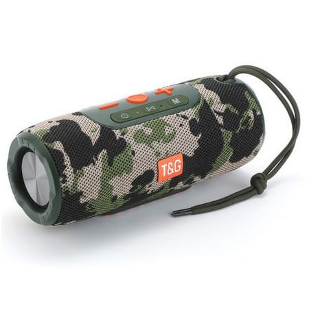 T&G TG341 Ηχείο Bluetooth 10W με Ραδιόφωνο και Διάρκεια Μπαταρίας έως 3 ώρες Camouflage