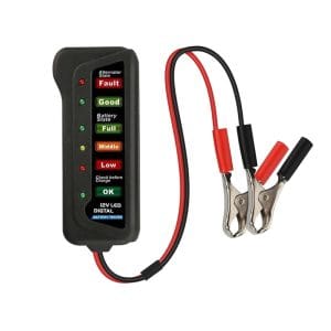 102991 Ψηφιακό Battery Tester με Κροκοδειλάκια