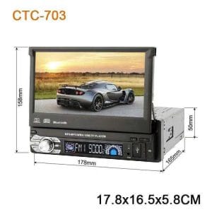 PerVoi 703 Ηχοσύστημα Αυτοκινήτου 1DIN (Bluetooth/USB) CTC-703