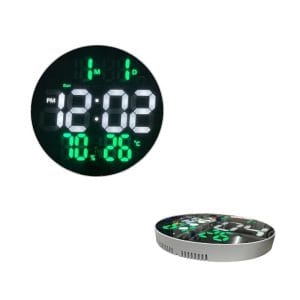 Led Ρολόι Τοίχου Ψηφιακό Λευκό 8442