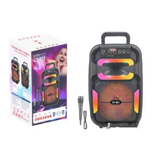 Rolinger Σύστημα Karaoke με Ενσύρματo Μικρόφωνo σε Μαύρο Χρώμα