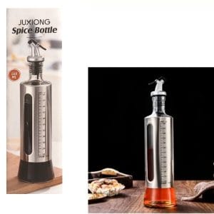 Μπουκάλι Διανεμητής Δοχείο Λαδιού Γυάλινο με Ροή 500ml