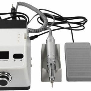 ZS-718 Τροχός Νυχιών Ρεύματος 35000rpm με Πεντάλ σε Λευκό Χρώμα 65W