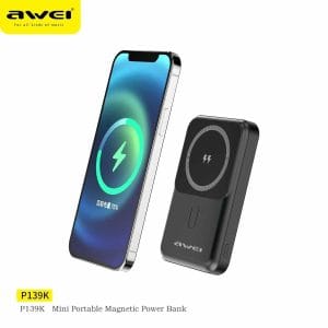 Awei P139K Power Bank 10000mAh Μαύρο