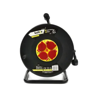 Μπαλαντέζα καρούλι με καλώδιο & 4 θέσεις 50m 3×2.5mm μαύρη