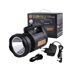 Cree Επαναφορτιζόμενος Προβολέας Χειρός LED με Μέγιστη Φωτεινότητα 3200lm TD-6000A-30W-T6 660005