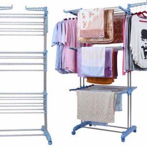 ForHome Πτυσσόμενη Απλώστρα Δαπέδου από Αλουμίνιο 126x64cm 247310