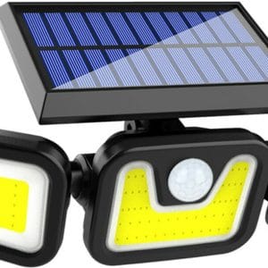 Στεγανός Ηλιακός Προβολέας LED 5W Φυσικό Λευκό με Αισθητήρα Κίνησης και Φωτοκύτταρο IP65 FL-1725B