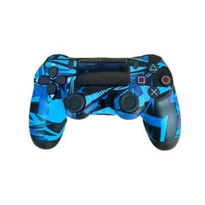 Doubleshock Ασύρματο Gamepad για PS4 Blue Geometric