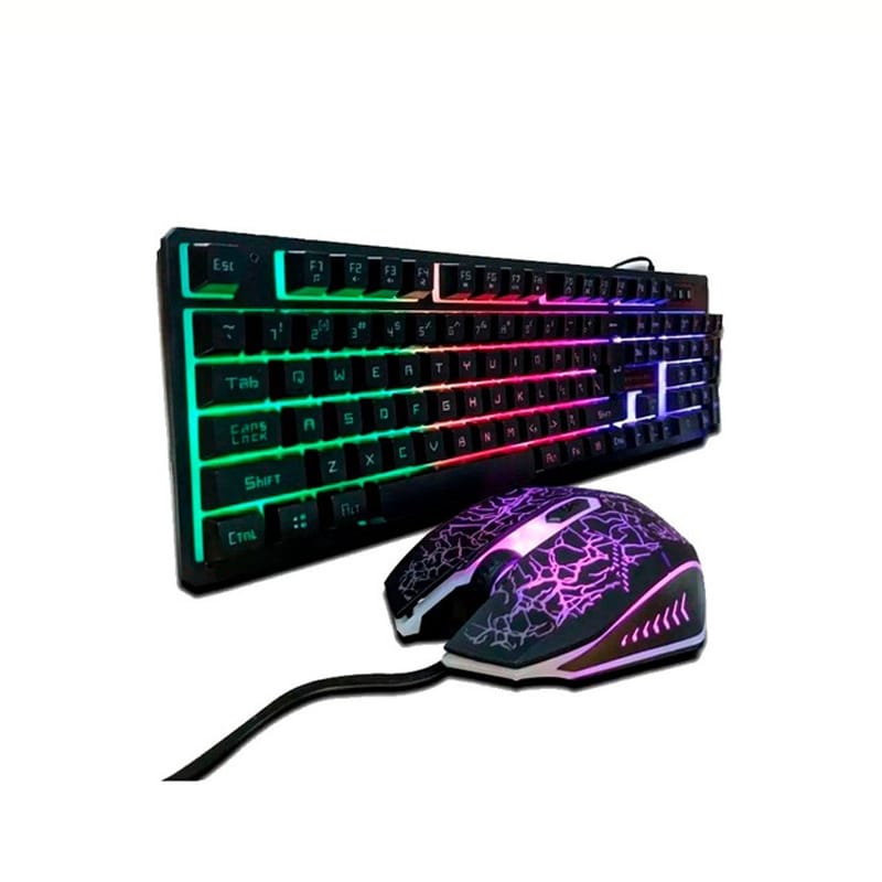 Yelandar KT333 Σετ Gaming Πληκτρολόγιο με RGB φωτισμό & Ποντίκι (Αγγλικό US)