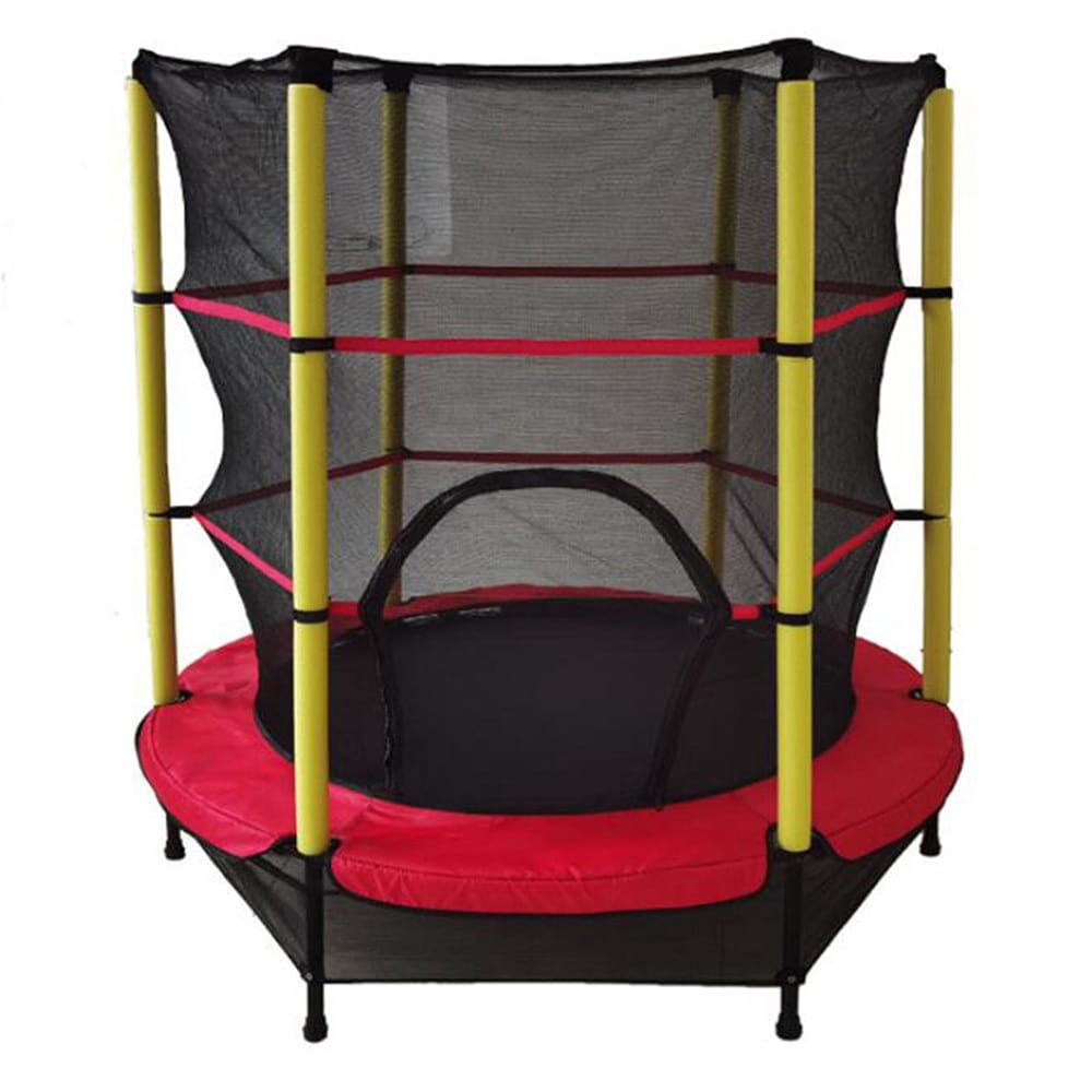 HW-C0210 Τραμπολίνο Εξωτερικού Χώρου Διαμέτρου 140εκ. με Προστατευτικό Δίχτυ