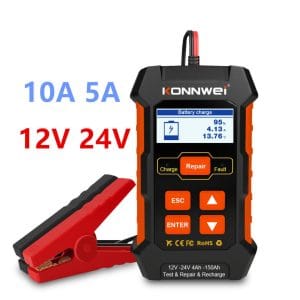 Konnwei KW520 Ψηφιακό Battery Tester με Κροκοδειλάκια