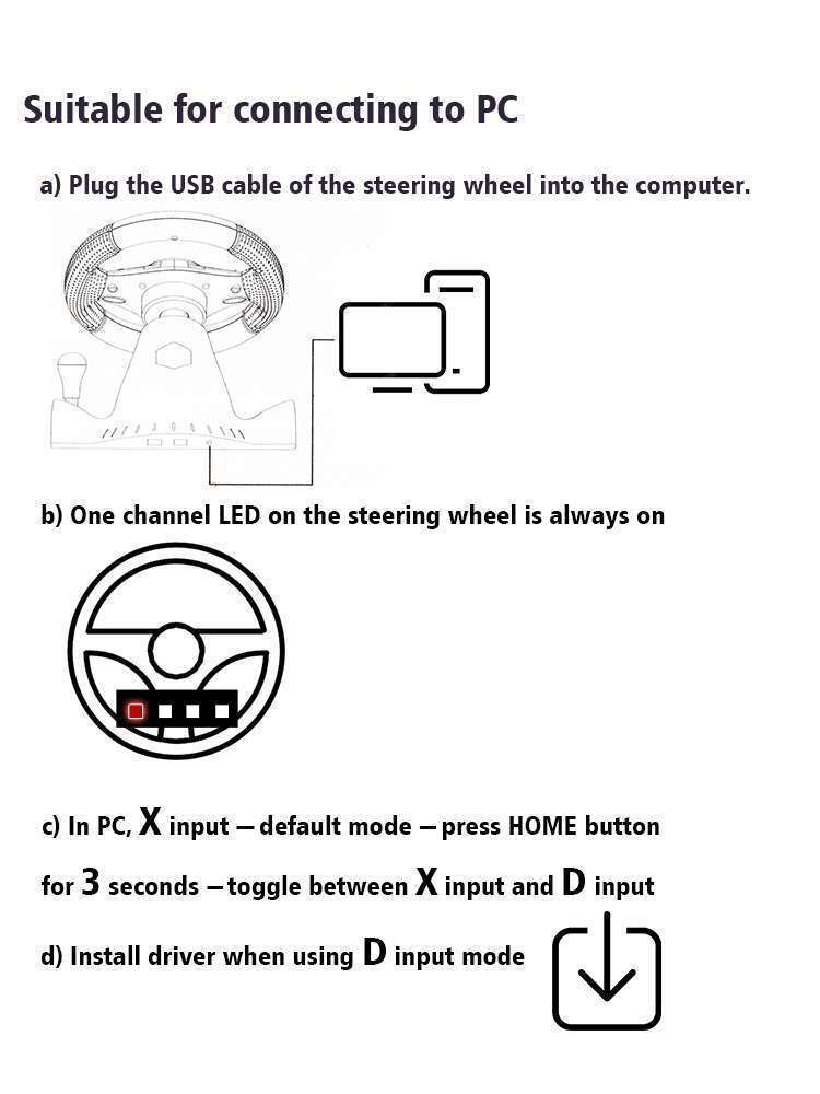 Τιμονιέρα με Μοχλό Ταχυτήτων και Πετάλια για PC / PS3 / PS4 / Switch / XBOX 360 / XBOX One με 180° Περιστροφής (TS03172) - Image 4