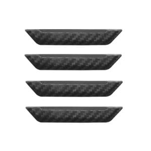 Carsun Προστατευτικά Αντικρουστικά για Πόρτες Αυτοκινήτου 10cm x 10cm 4τμχ Μαύρα KLN-050750