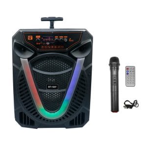 Σύστημα Karaoke με Ασύρματo Μικρόφωνo BT-1207 σε Μαύρο Χρώμα
