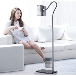 Lazy Bracket Βάση Κινητού με Βραχίονα σε Μαύρο χρώμα