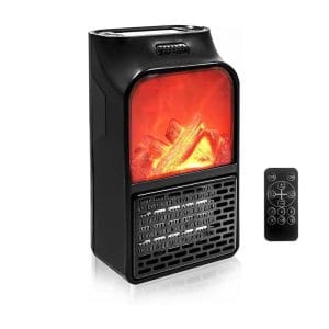 Home Αερόθερμο Δωματίου Δαπέδου και Τοίχου Μαύρο 500W 105074