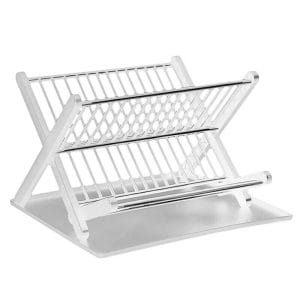 Στεγνωτήρας Νεροχύτη Πτυσσόμενος σε Λευκό Χρώμα HTS00132-1