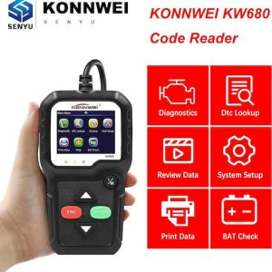 Konnwei Διαγνωστικό Αυτοκινήτου Ψηφιακό OBD 2 με Καλώδιο KW680