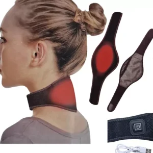 Ρυθμιζόμενο Αυχενικό Κολάρο Θερμαινόμενο Μαύρο