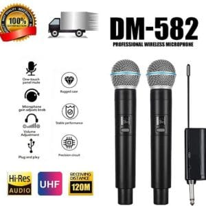 DM-582 Μικρόφωνο Ασύρματο Χειρός Φωνής Μαύρο Χρώμα