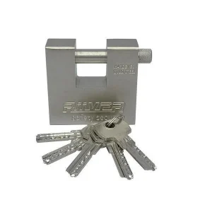 Ατσάλινο Λουκέτο Τάκου με Κλειδί Ασφαλείας 74mm