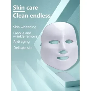 Led Μάσκα Φωτοθεραπείας Προσώπου 150 Λυχνίες 7 Χρώματα Αντιγήρανση Αναζωογόνηση