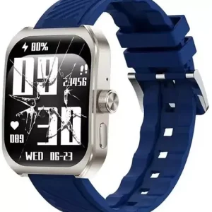 Smartwatch Z88 Pro 2.1'' Aluminium Case Silver & Silicone Strap Blue