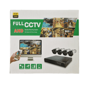 Σύστημα Παρακολούθησης 4 Καμερών CCTV 1080p με Καταγραφικό Ενσύρματη