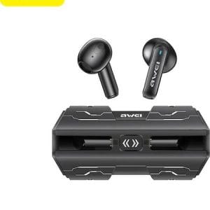 Awei T59 In-ear Bluetooth Handsfree Ακουστικά με Θήκη Φόρτισης Μαύρα