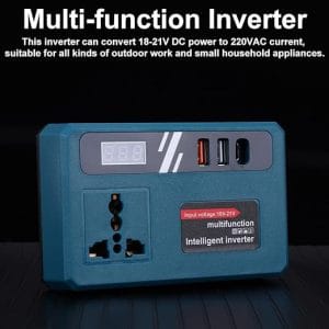 Μετατροπέας μπαταρίας λιθίου 120W DC18V/21V σε μετατροπέα AC 220V