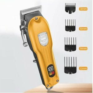 Kemei Επαναφορτιζόμενη Κουρευτική Μηχανή Χρυσή KM-802