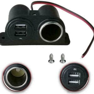 Βάση Αναπτήρα Αυτοκινήτου 2 Usb 12v W14557