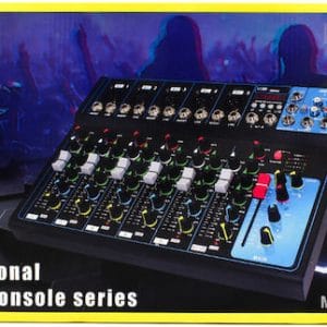 Andowl Q-7L Αναλογική Κονσόλα 7 Καναλιών με Phantom Power & 5 Εισόδους XLR & Bluetooth