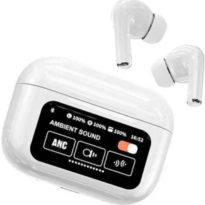A9 Pro In-ear Bluetooth Handsfree Ακουστικά με Αντοχή στον Ιδρώτα & Θήκη Φόρτισης Λευκό